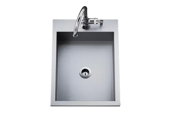 Delta Heat 15-inch Drop-In Stainless Steel Sink