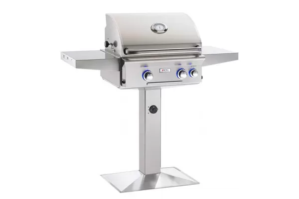 AOG 24-inch L Series Patio Post Grill With Rotisserie Backburner