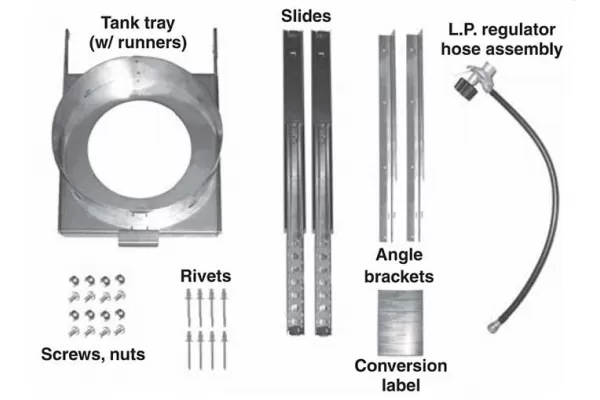 Fire Magic Tank Tray Conversion Kit for Echelon and Magnum Grills, Natural to LP