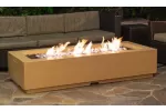 American Fyre Designs Black Lava Louvre Long Rectangle Fire Pit