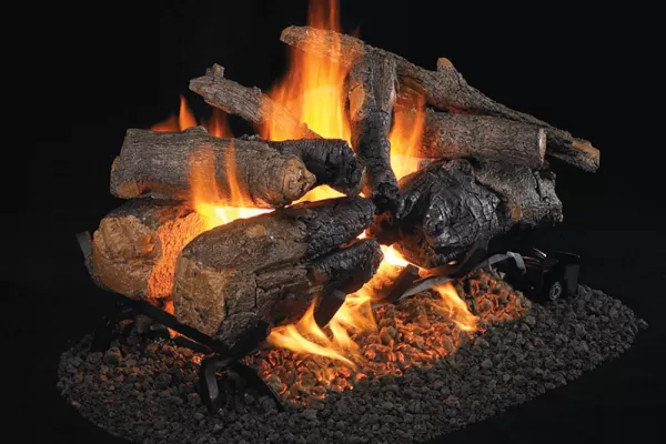 Real Fyre Charred American Oak See-Thru Logs Only