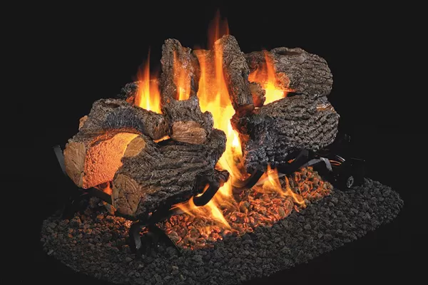 Real Fyre Charred Oak See-Thru Logs Only