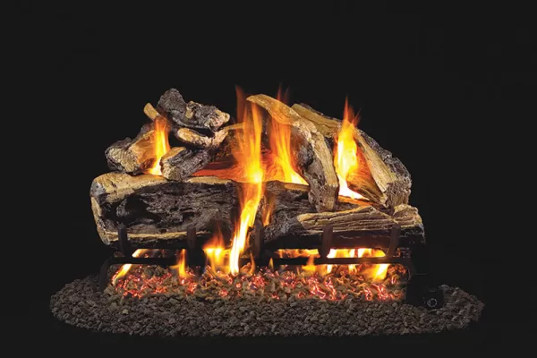 Real Fyre Charred Rugged Split Oak Logs Only