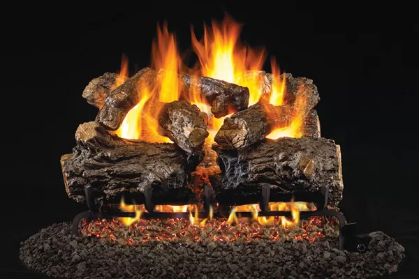 Real Fyre Burnt Rustic Oak Logs Only