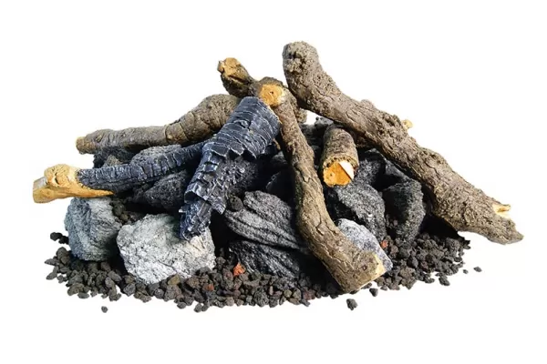 Real Fyre Campfyre Beachwood Logs, Stones and Granules