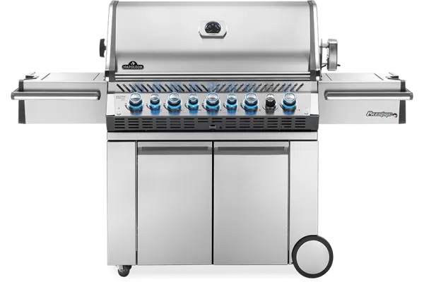 Napoleon Prestige Pro 665 Stainless Steel Gas Grill with Infrared Side and Rear Burners