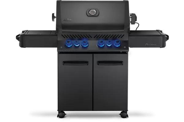 Napoleon Phantom Prestige 500 Matte Black Gas Grill with Infrared Side and Rear Burners